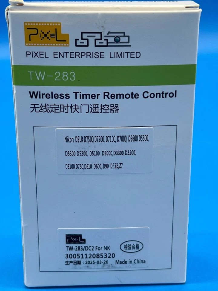 Pixel TW-283 Wireless Timer Remote Control For Nikon DSLR D7500/D7200/D7100/D700 - Image 3 of 4