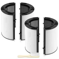 HEPA + Carbon Filter Replacement for Dyson Air Purifiers, 2 Pack