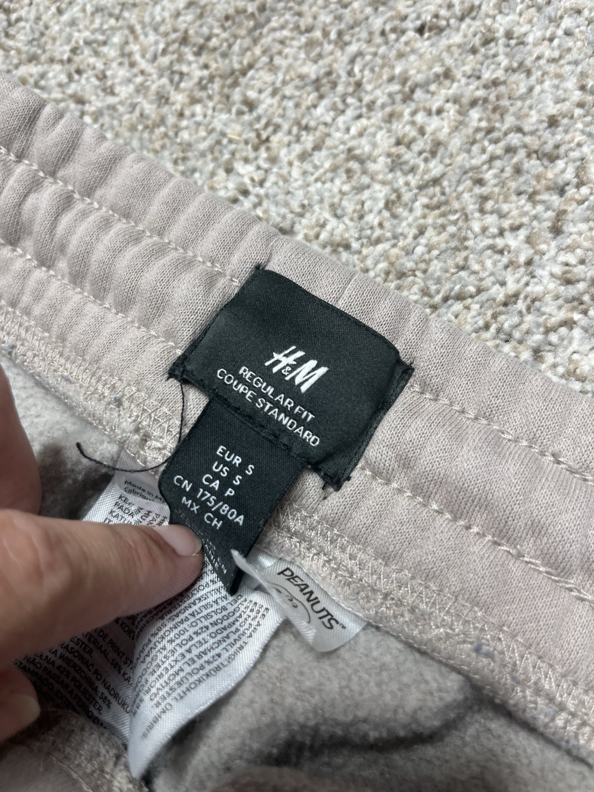 H&M Peanuts Snoopy Sweatpants Size Small thumbnail 4