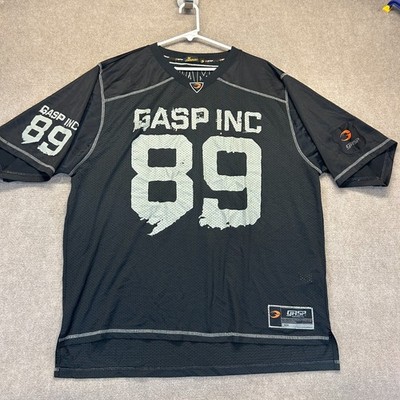 GASP Inc No 1 Football Jersey Men's XL Black Gym Mesh Pullover THE MACHINE #89