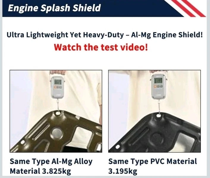 Protector contra salpicaduras de motor de aleación de aluminio y magnesio para Hyundai Sonata... Foto 4 de 4