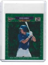 2026 Leaf Pro Set Metal Sean Gamble 1989 Mini Base 89M-156 Laser 1/1