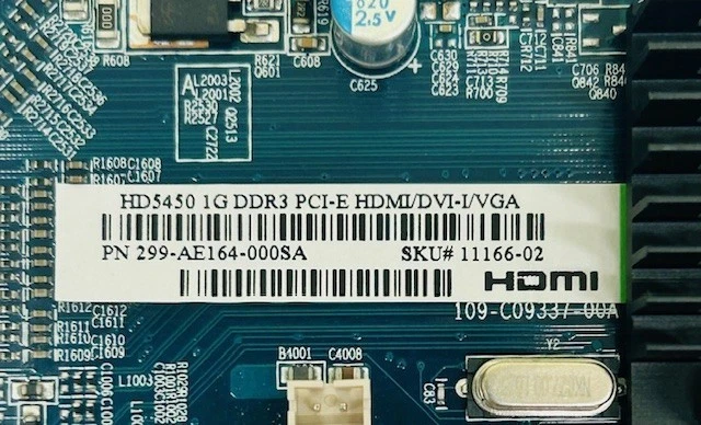 Sapphire Radeon HD 5450 1GB DDR3 PCI-E DVI HDMI Low Profile Graphics Card - Image 4 of 4