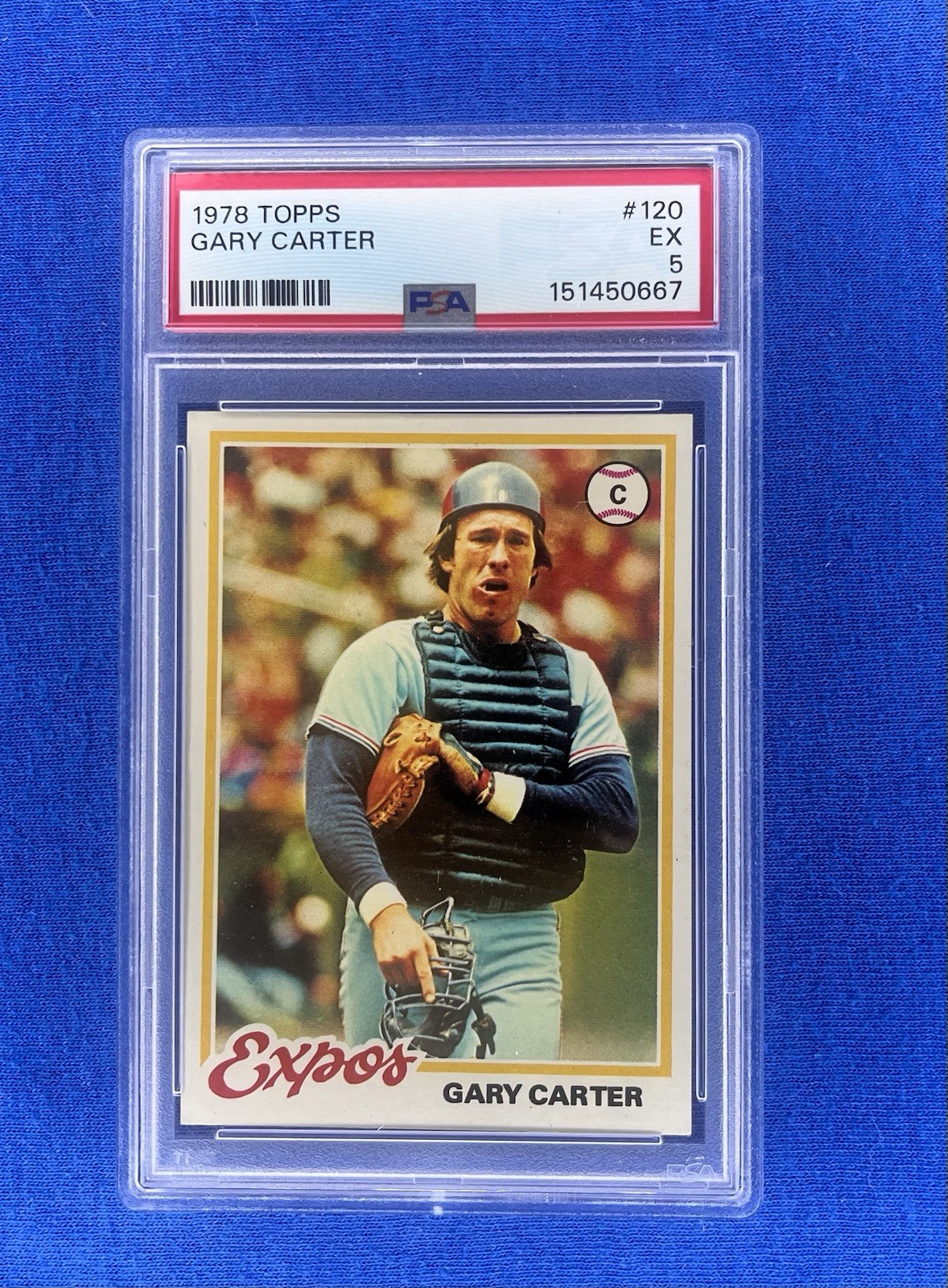 1978 Topps #120 Gary Carter PSA 5