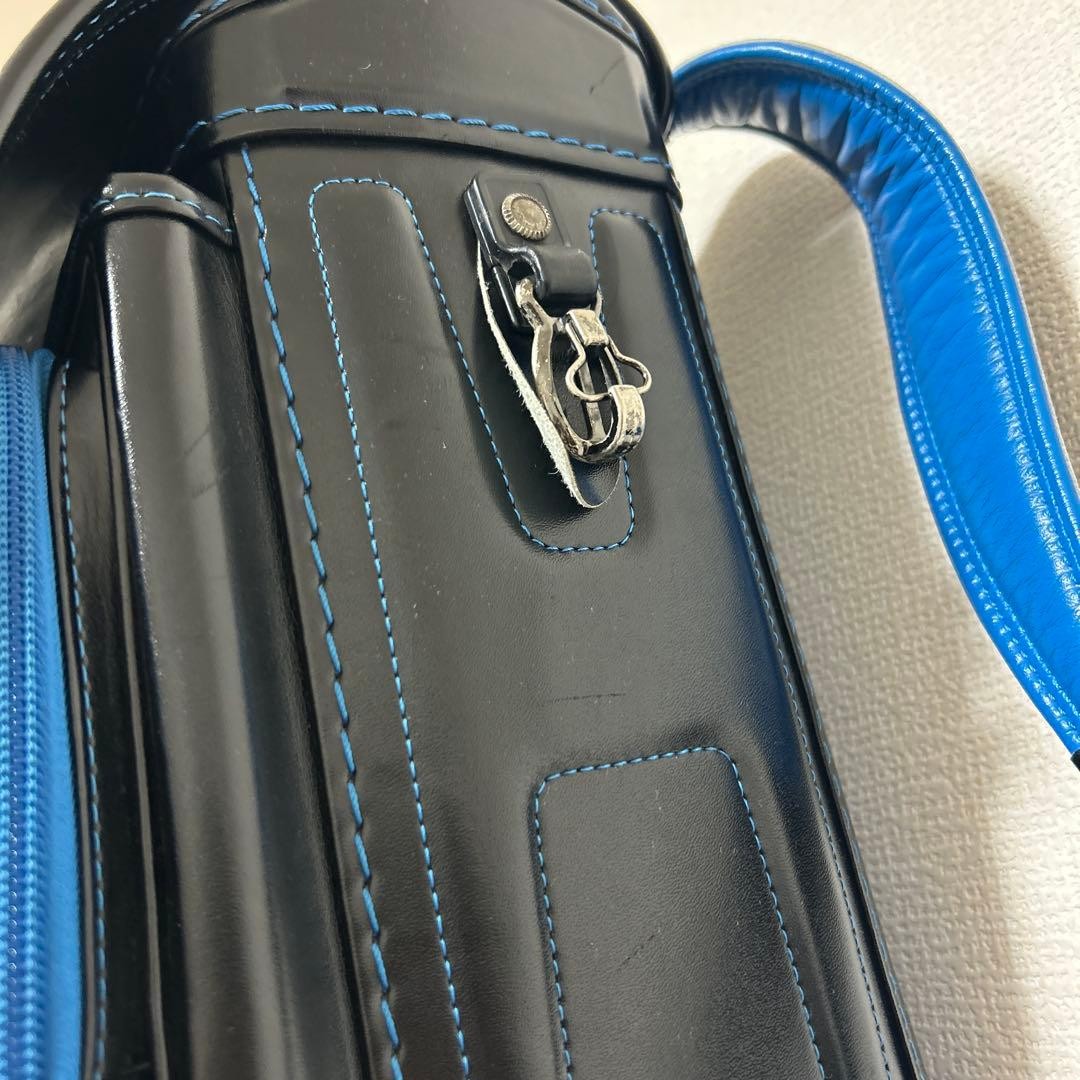 Adidas Black School Bag with Blue Accents Durable Material Used kk6 thumbnail 2