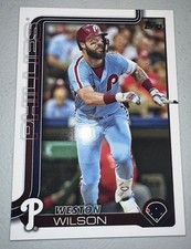 2025 Topps Series 2 Weston Wilson #ALT-1 Philadelphia Phillies Alternate Card