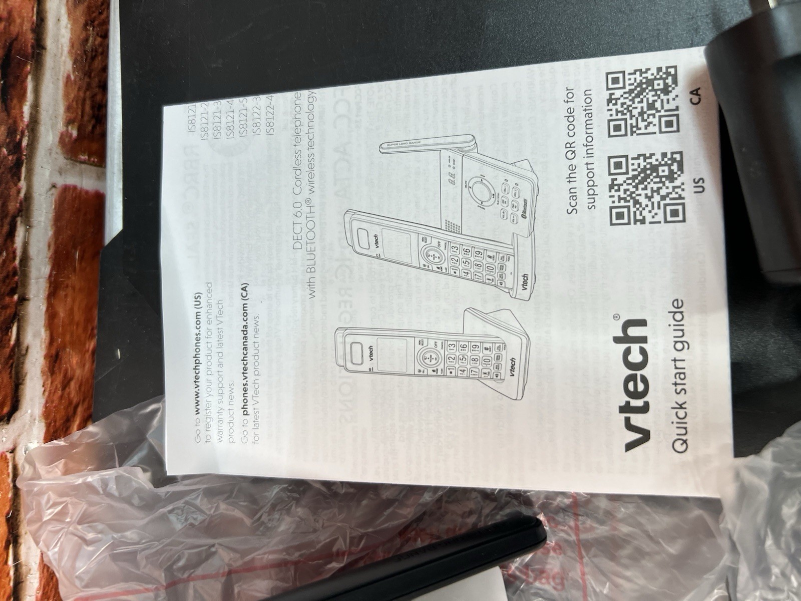 VTech IS8121-2 Long Range 2300ft Bluetooth Cordless Phone 2 Handsets Answering