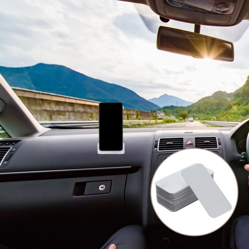 24 Pcs Self-adhesive Iron Sheet with Back Glue Metal Plate Car Phone Holder - 第 5/12 張圖片