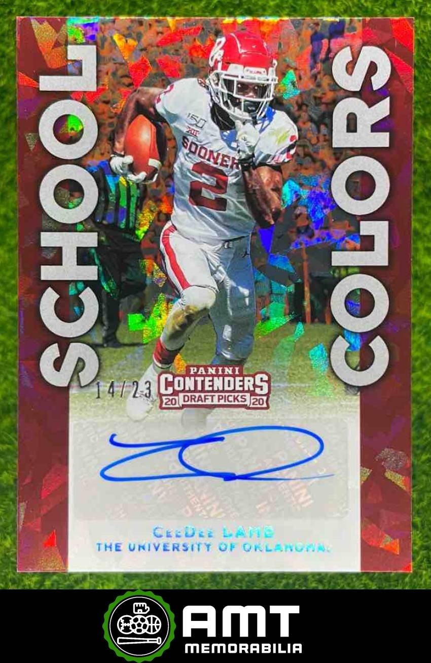 CeeDee Lamb Panini Contenders Draft Picks Draft Class #6 Cracked Ice