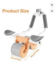 2025 New with Timer Ab Abdominal Exercise Roller Elbow Support, Abs Roller Wheel
