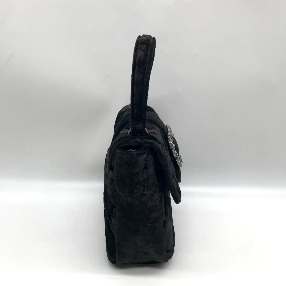 Bolso de mano Sam Edelman de terciopelo negro Foto 3 de 4