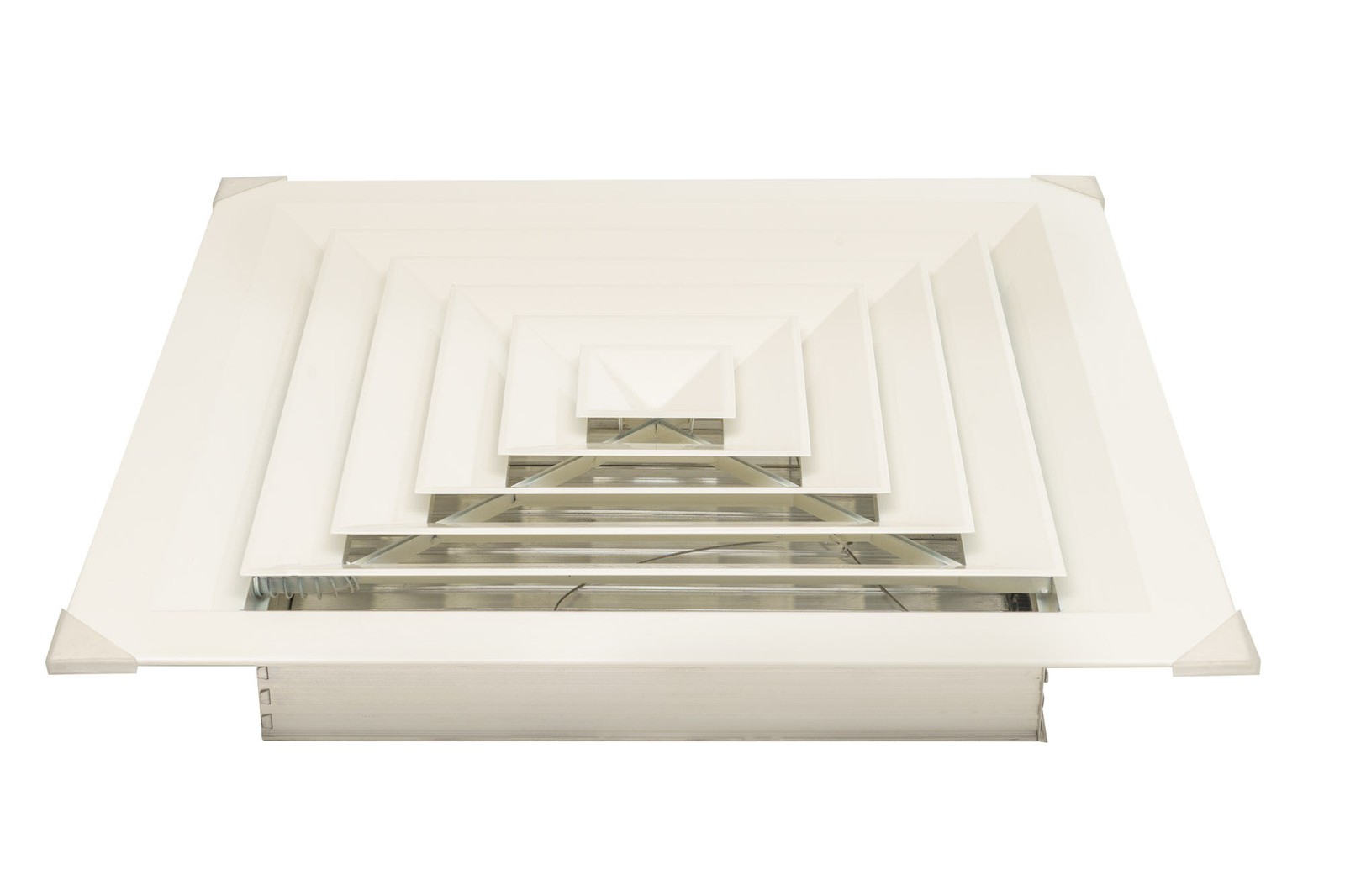 4 Way Diffuser With Damper 375mm (14.75"") Diameter - White