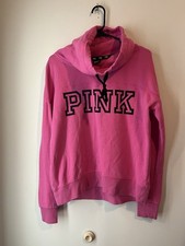 Victoria  s Secret Pink Women  s XS Cowl Neck Drawstring Pullover Sweatshirt 2014