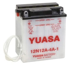 Yuasa YB12A-B 12V Battery   High Cranking Yumicron Power