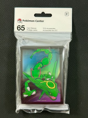 rayquaza card sleeves Sleeves] Pokemon Rayquaza Groudon Kyogre (Laser Gloss) – BAN-TYO TCG main image 1