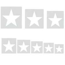 8 PCS Large Star Stencil, Stencils Different Sizes, Stencil