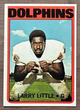 1972 Topps Football #240 Larry Little Rookie Card Miami Dolphins (B) - NM. rookie card picture