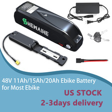 48V 11Ah 15Ah 20Ah Lithium Battery 48Volt Battery with 30A BMS, USB Charge Port