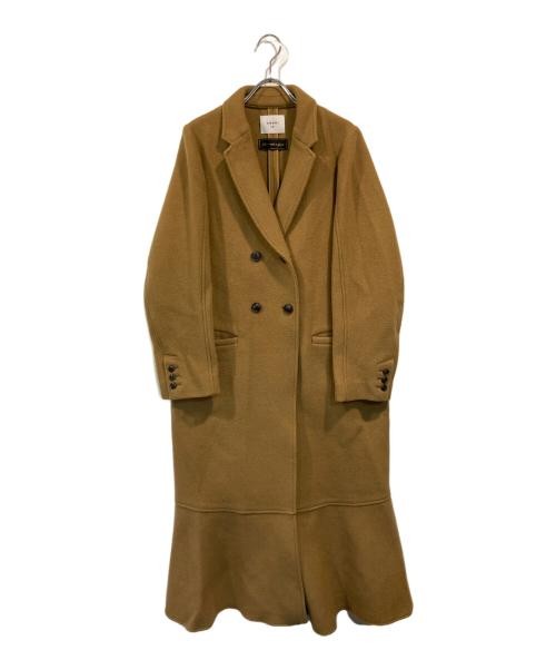 Ameri Double Breasted Mermaid Coat Brown Wool Wom… - image 1