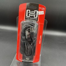 HOSA MID-315BK 15ft 5-pin DIN to Same MIDI Cable NEW  