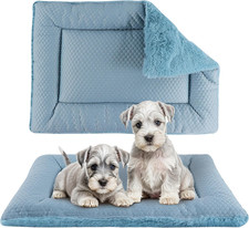 Dog Bed Mat, Crate Pad Reversible,Soft Kennel Pad, Washable Dog Crate Mat Cool