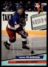 1992-93 Ultra !!!! Fredrik Olausson Winnipeg Jets #244