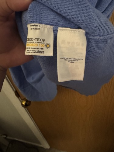 Maglione donna Lands' End vero blu pullover collo barca 3X Plus - Foto 3 di 5