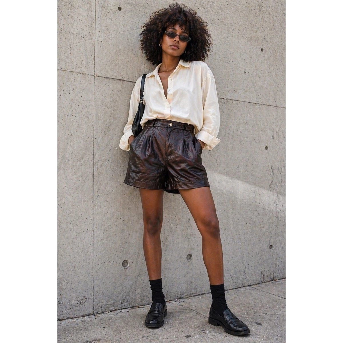 Leather Vintage Shorts for Women for sale | eBay