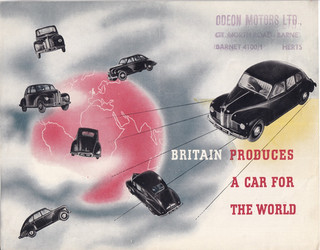 JOWETT JAVELIN BRITAIN PRODUCES A CAR FOR THE WORLD BROCHURE.