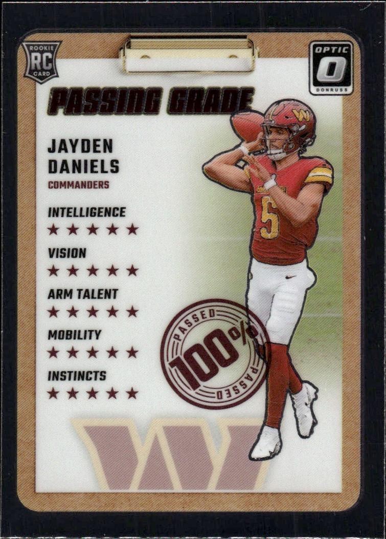 2024 Donruss Optic #2 Jayden Daniels Passing Grade