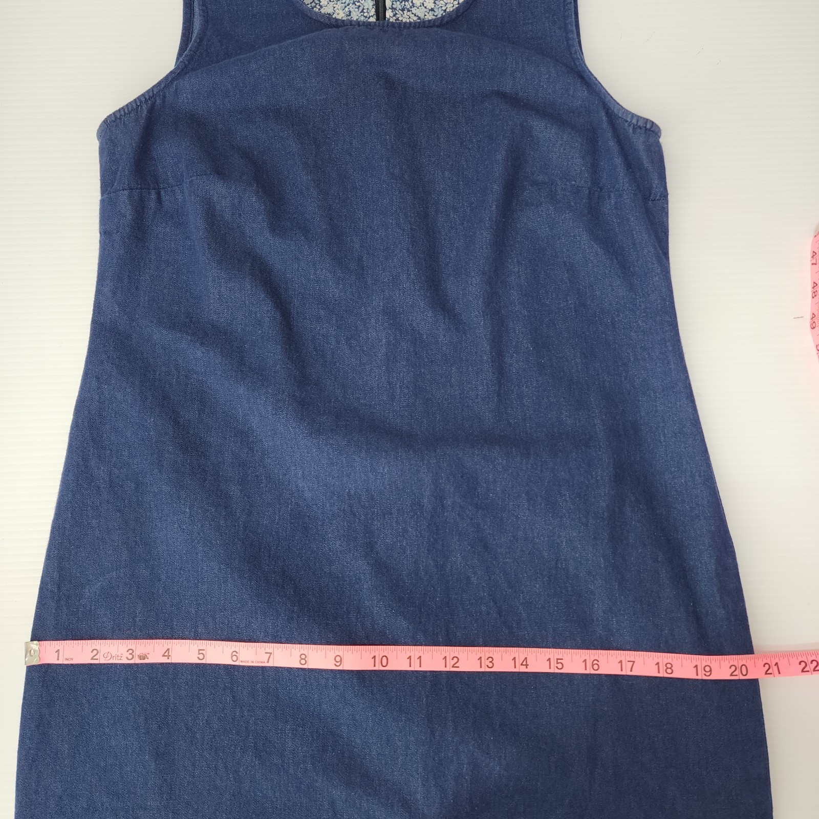 90s VTG Talbots Womens 10 Petite Blue Chambray Sl… - image 10