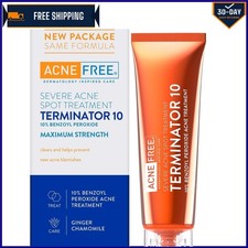 Severe Acne Treatment: Terminator 10 Spot Cream with 10 Benzoyl Peroxide