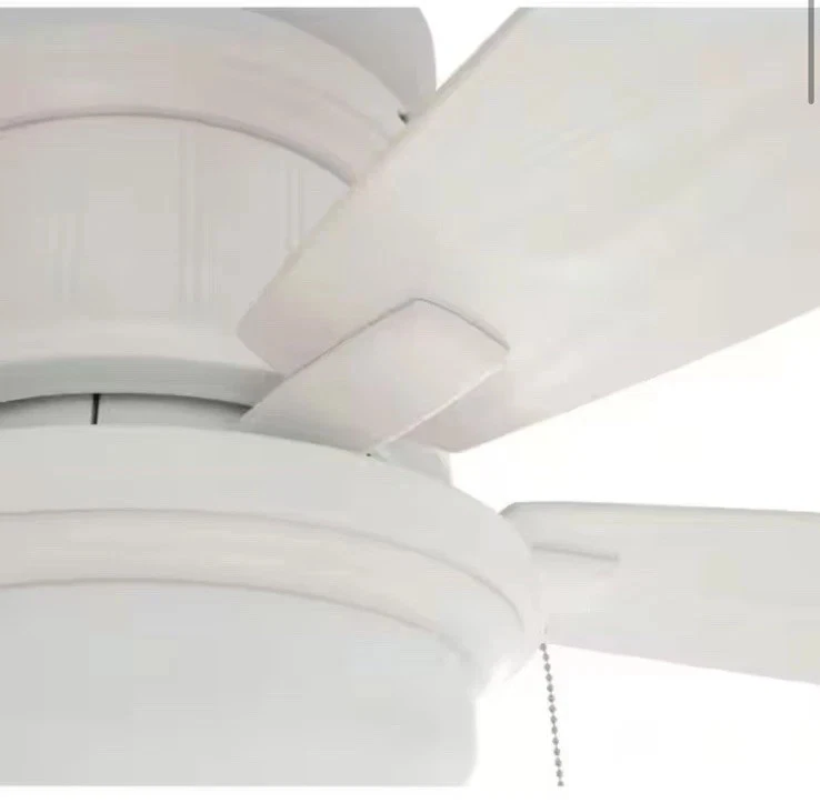 Hampton Bay Roanoke 48 in. Indoor/Outdoor Wet Rated White Ceiling Fan - Image 2 of 3