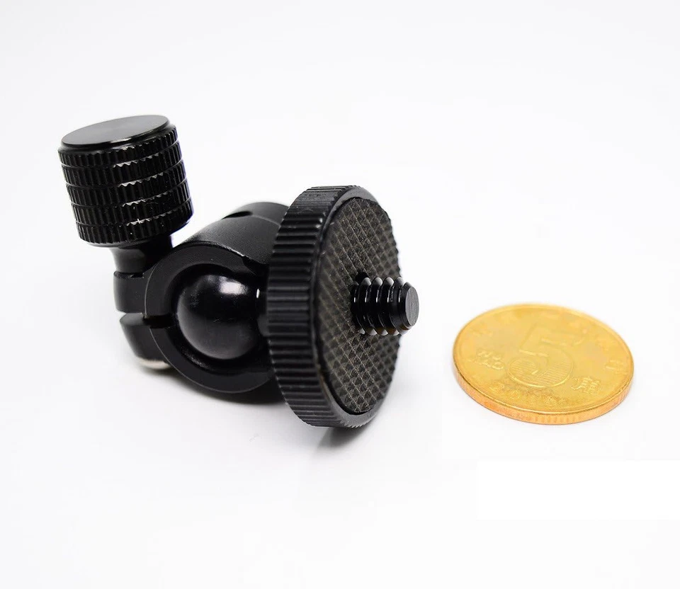 Mini trípode para cámara con cabeza de bola Koolehaoda montaje en cabeza de bola con tornillo de 1/4" a 1/4 Foto 4 de 4