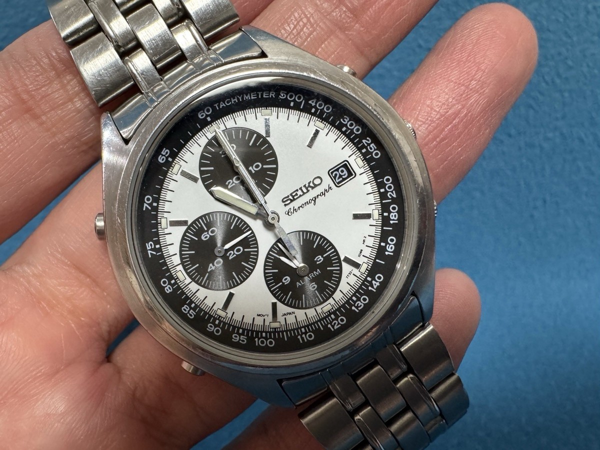 SEIKO 7T32-7C60 クロノグラフ ミリタリーウォッチ パンダ SEIKO 7T32-7C60 クロノグラフ ミリタリーウォッチ パンダ - メルカリ