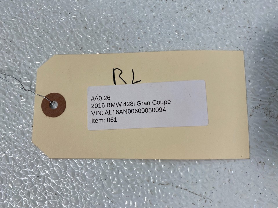 2015-2016 BMW F36 428I GRAN COUPE REAR LEFT SIDE DOOR SHELL PANEL OEM # ...