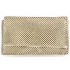 I.N.C. International Concepts I.N.C. Prudence Mesh Clutch bag gold party B000316