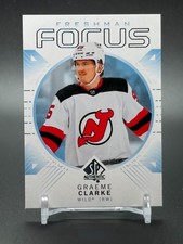 2024-25 SP Authentic Freshman Focus Blue FF-26 GRAEME CLARKE Minnesota Wild RC