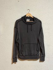 Old Navy Mens Pullover Hoodie Size M Gray Garment Dyed Sweatshirt Casual