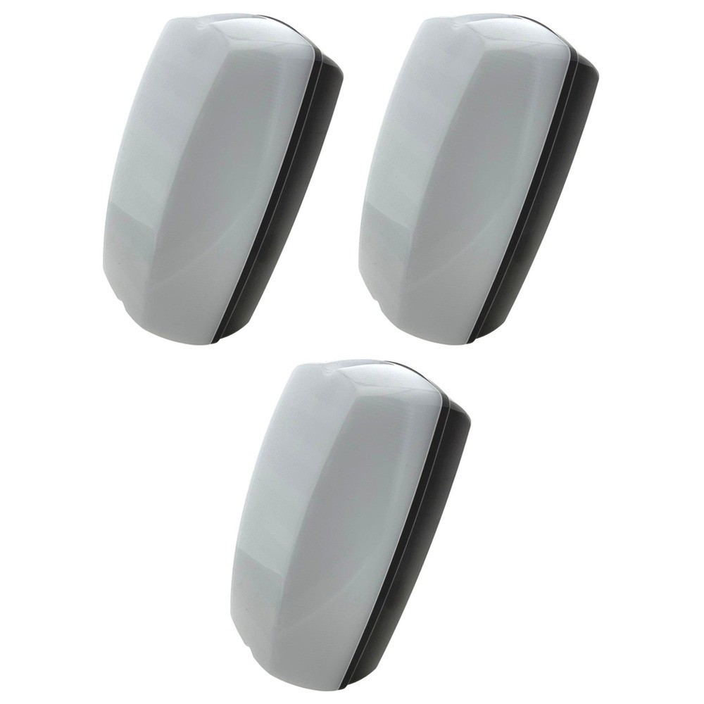 3 x Eterna KRECBOPL Polycarbonate LED Bulkhead Light Fittings IP65 - 10W