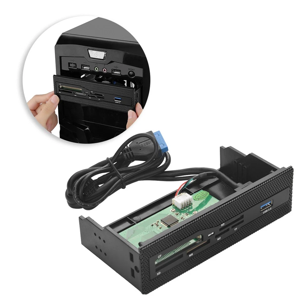 5 25 Zoll Interner Kartenleser Multifuntions Interner Card Reader Dashboard PC - Bild 4 von 4