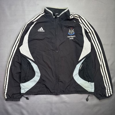 Adidas Newcastle United Football Track Jacket Windbreaker Size XL