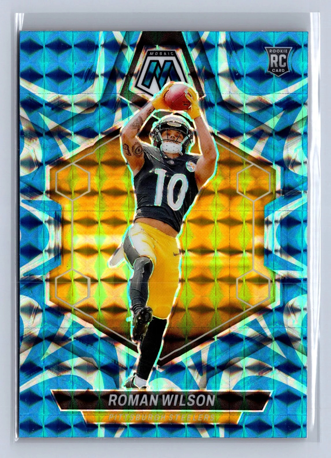 2024 Panini Mosaic Roman Wilson Reactive Blue #369