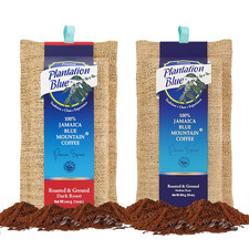 Jamaica Blue Mountain Coffee Bundle - 12Oz Dark Roast  16Oz Medium Roast