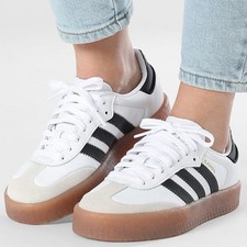 Adidas Original Sambae Women's Athletic Shoe White Sneaker Trainer Footwear 349