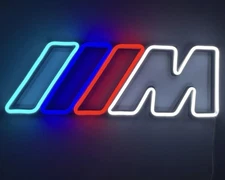 BMW M Logo Wall Decoration Neon Lighting Sign LED Garage Car Gift