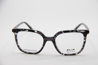 NEW KLIIK DENMARK 740 S400 GREY BLACK GOLD AUTHENTIC EYEGLASSES 50