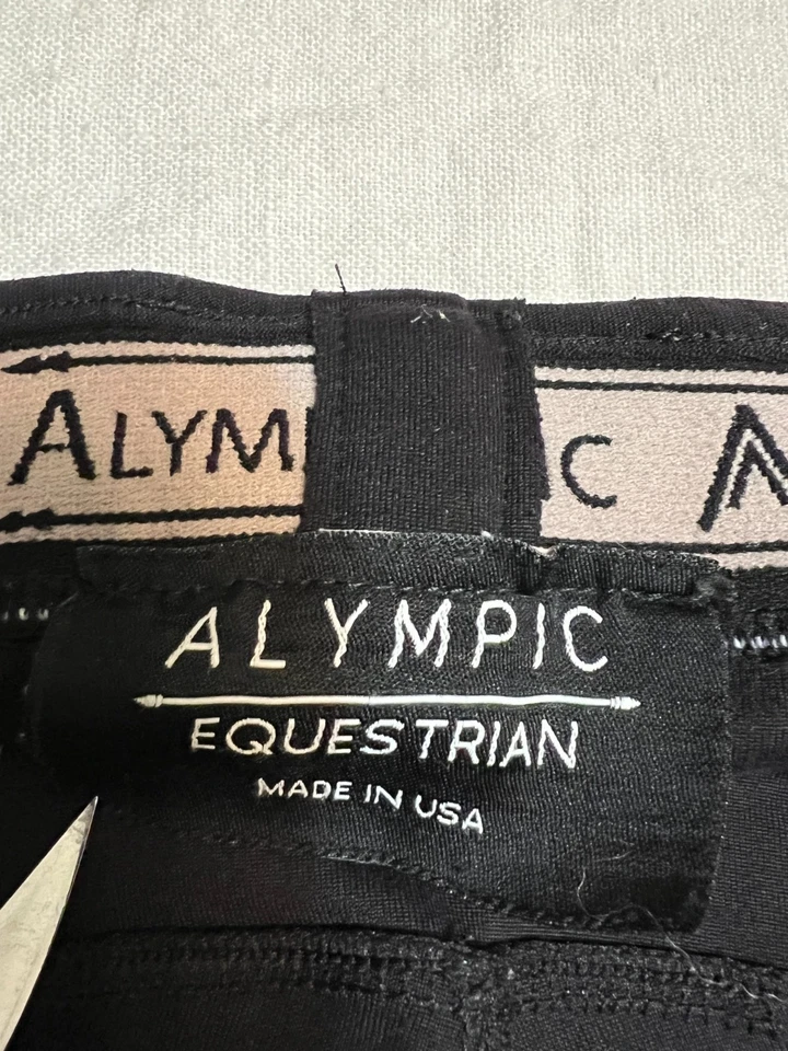 Pantalones de equitación Alympic Equestrian negros para mujer talla M bootcut agarre de asiento completo Foto 3 de 4