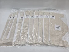 (QTY 10) MSA Safety Hard Hat Sweatband Terrycloth Tan Snap-On Style 10068890