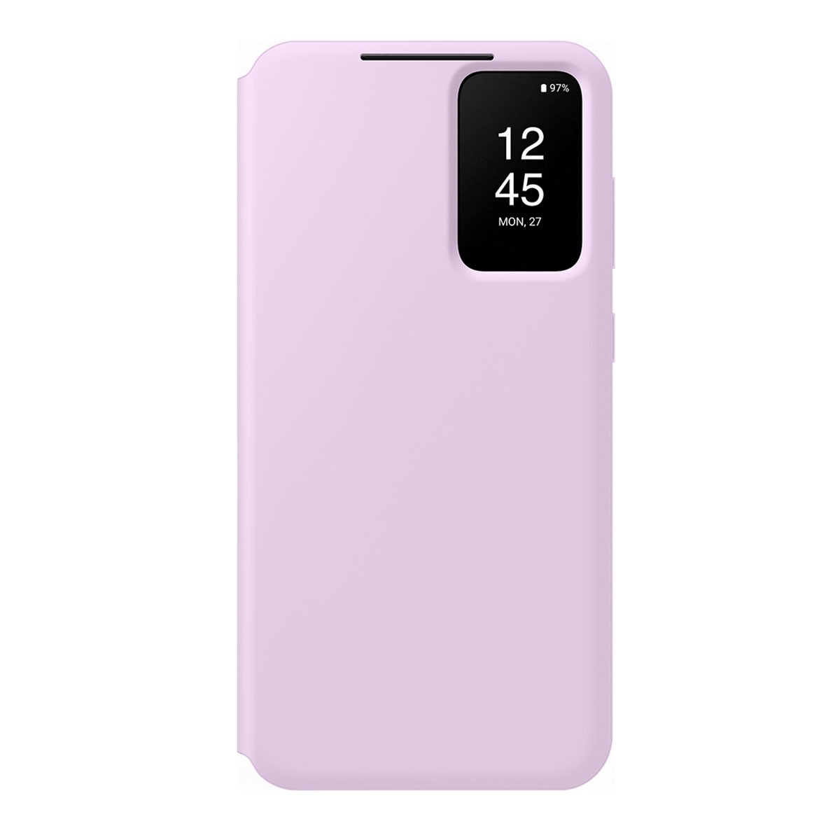 Coque Galaxy S23 Plus 5G rose antichoc avec porte-carte et rabat S View transparent